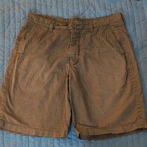 Ably Olive Army Green Tan Casual Shorts Size 32